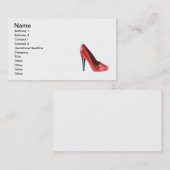 Carte De Visite Talon haut rouge (Devant / Derrière)