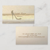 Carte De Visite Talon professionnel moderne, Confetti Or (Devant / Derrière)
