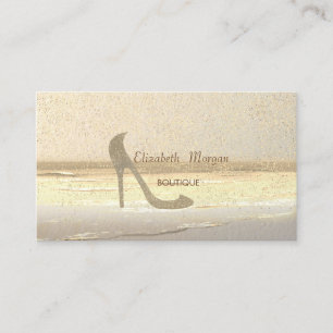 Carte De Visite Talons hauts Modernes Professionnels,Confettis dor