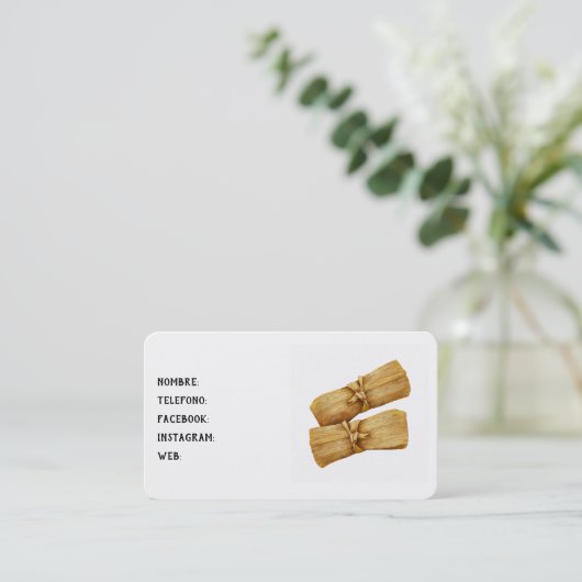 Carte De Visite Tamales (Debout devant)