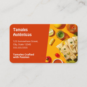 Carte De Visite Tamales chaudes