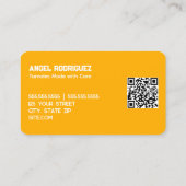 Carte De Visite Tamales Custom QR (Dos)