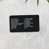 Carte De Visite Tamales doux et ragoût