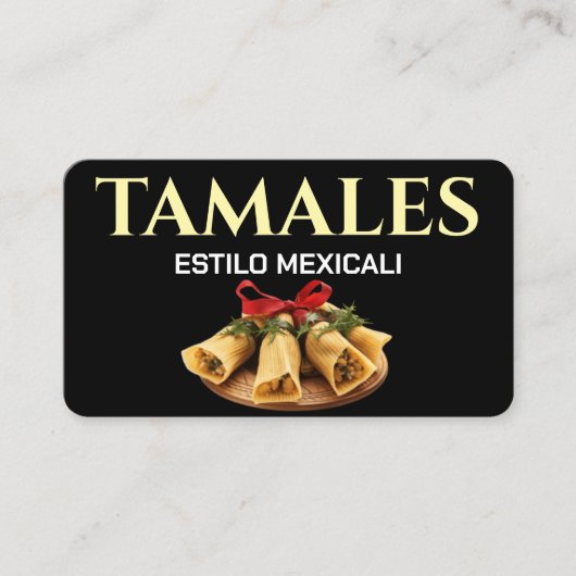 Carte de visite Tamales Estilo Mexicali (Devant)