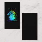 Carte De Visite Tambons à tambour colorés (Devant / Derrière)