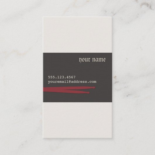 Carte de visite tambour (Devant)