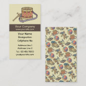 Carte De Visite Tambour de jouets (Devant / Derrière)