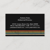 Carte De Visite tambour professionnel tambour drapeau américain (Dos)