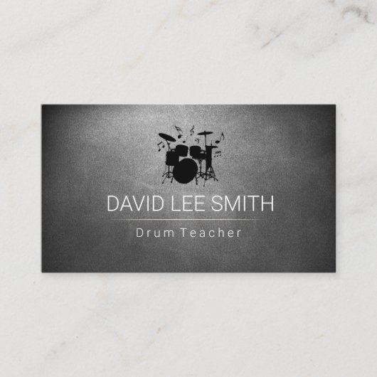 Carte De Visite Tambour sur le tableau (Devant)