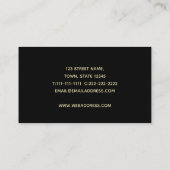 Carte De Visite Tambours (Dos)