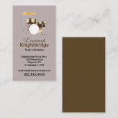 Carte de visite tambours (Devant / Derrière)