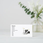 Carte De Visite tambours (Debout devant)