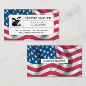 Carte De Visite tambours américains (Devant / Derrière)