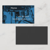 Carte De Visite Tambours bleus (Devant / Derrière)