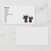 Carte De Visite Tambours de Djembe (Devant / Derrière)