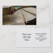 Carte De Visite Tambours et bâtonnets (2 côtés) (Devant / Derrière)