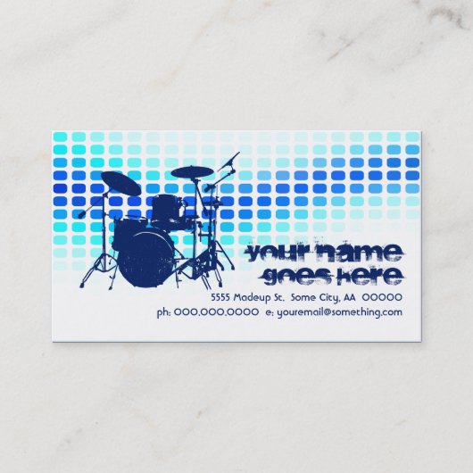 Carte De Visite tambours : musicmeterz (Devant)