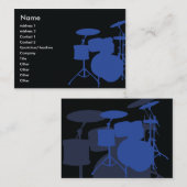 Carte De Visite Tambours - potelés (Devant / Derrière)