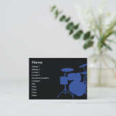 Carte De Visite Tambours - potelés (Debout devant)