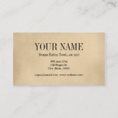 Carte De Visite Tambours vintages pour kit tambour (Dos)