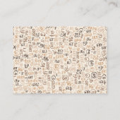 Carte De Visite Tamoul (Dos)