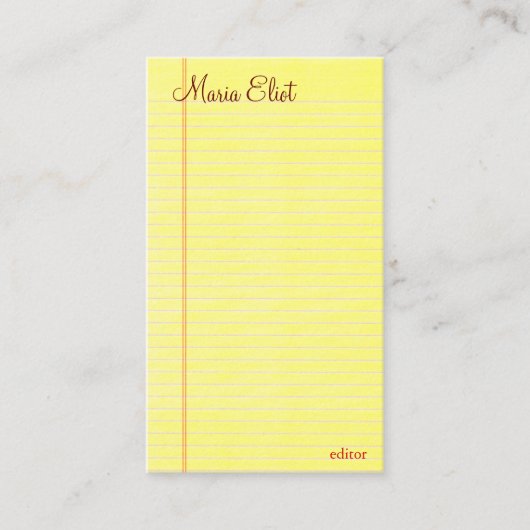 Carte De Visite Tampon (Devant)