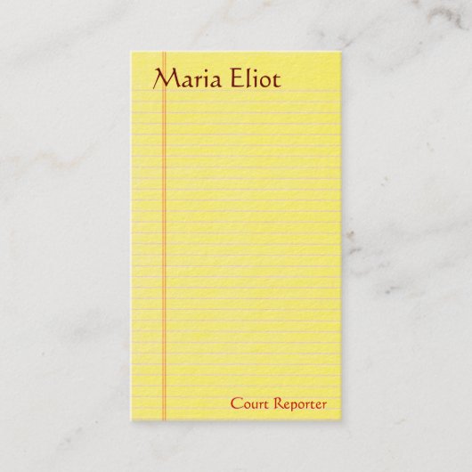 Carte De Visite Tampon (Devant)