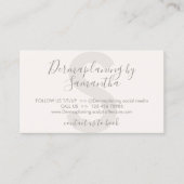 Carte De Visite Tan Cream Dermaplaning Instructions postales (Devant)