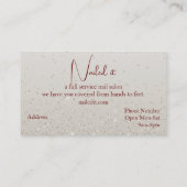 Carte De Visite Tan Glittery (Dos)