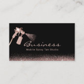 Carte De Visite Tan Spray Mobile Tan Studio Rose Parties scintilla (Devant)