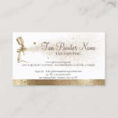 Carte De Visite Tan Spray Sparkling Gold Rendez-vous (Dos)