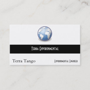 Carte De Visite Tango de globe du monde de la terre