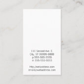 Carte De Visite Tango de Luna de lune (Dos)