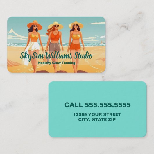 Carte De Visite Tannage (Devant / Derrière)