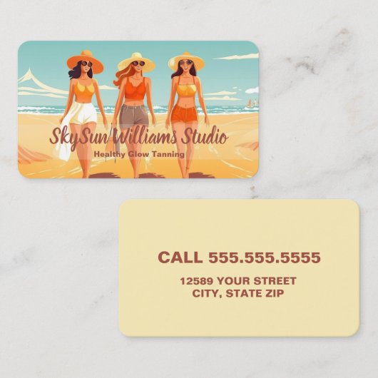 Carte De Visite Tannage (Devant / Derrière)