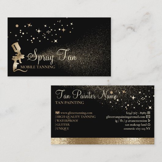 Carte De Visite Tannage (Devant / Derrière)