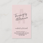 Carte De Visite Tanning Aftercare rose doux (Devant)