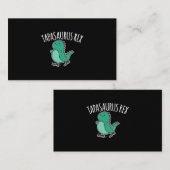 Carte De Visite Tapasaurus Rex Dance Dinosaur Dino (Devant / Derrière)