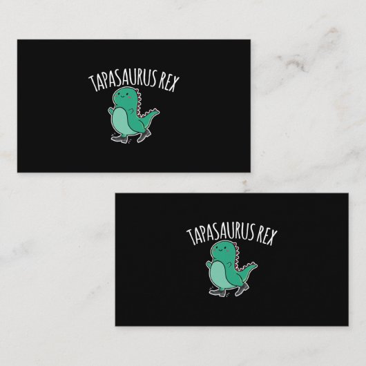 Carte De Visite Tapasaurus Rex Dance Dinosaur Dino (Devant / Derrière)