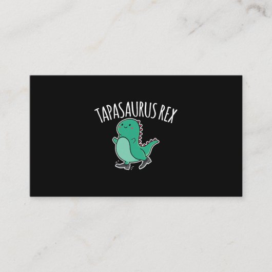 Carte De Visite Tapasaurus Rex Dance Dinosaur Dino (Devant)