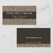 Carte De Visite Tapis (Devant / Derrière)