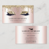 Carte De Visite Tapis de maquillage Couvercles de Parties scintill (Devant / Derrière)