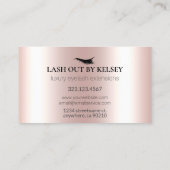 Carte De Visite Tapis de maquillage Couvercles de Parties scintill (Dos)