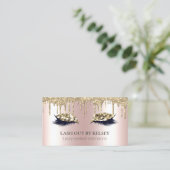 Carte De Visite Tapis de maquillage Couvercles de Parties scintill (Debout devant)