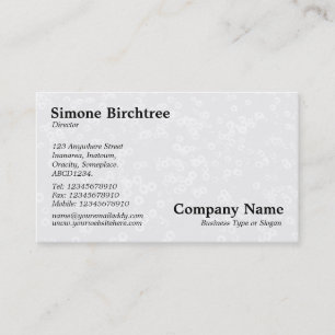 Carte De Visite Tapis de Pâquerettes - Ombre Gris Clair