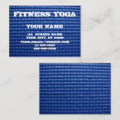 Carte De Visite Tapis de yoga (Devant / Derrière)