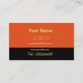 Carte De Visite Tapis Oriental n°3 (Dos)