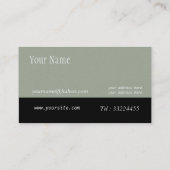 Carte De Visite Tapis Oriental rouge vert (Dos)