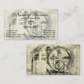 Carte De Visite Tapis propulsé par Leonardo da Vinci (Devant / Derrière)