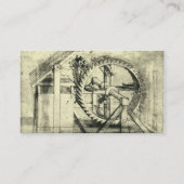 Carte De Visite Tapis propulsé par Leonardo da Vinci (Dos)